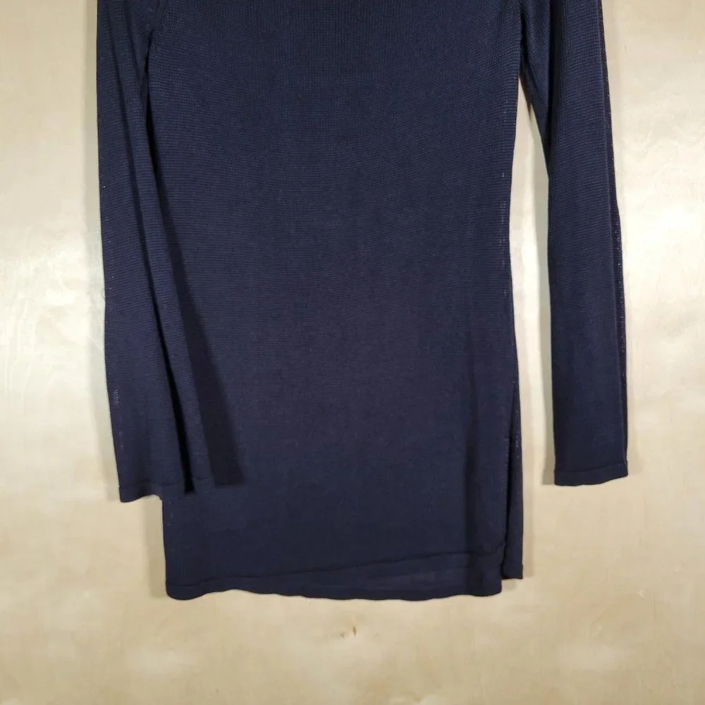 Talbots Black Bell Sleeve Long Tunic Lightweight Sweater Women Size S - Picture 9 of 9